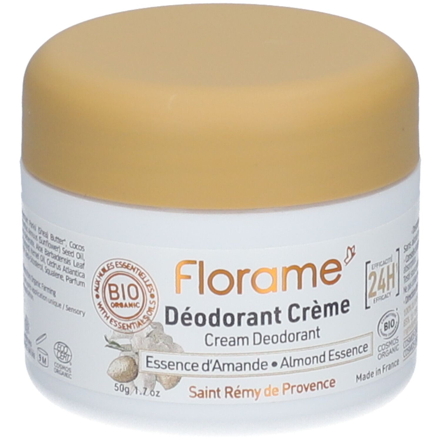 Florame Deodorant Creme Mandelessenz 24H Bio