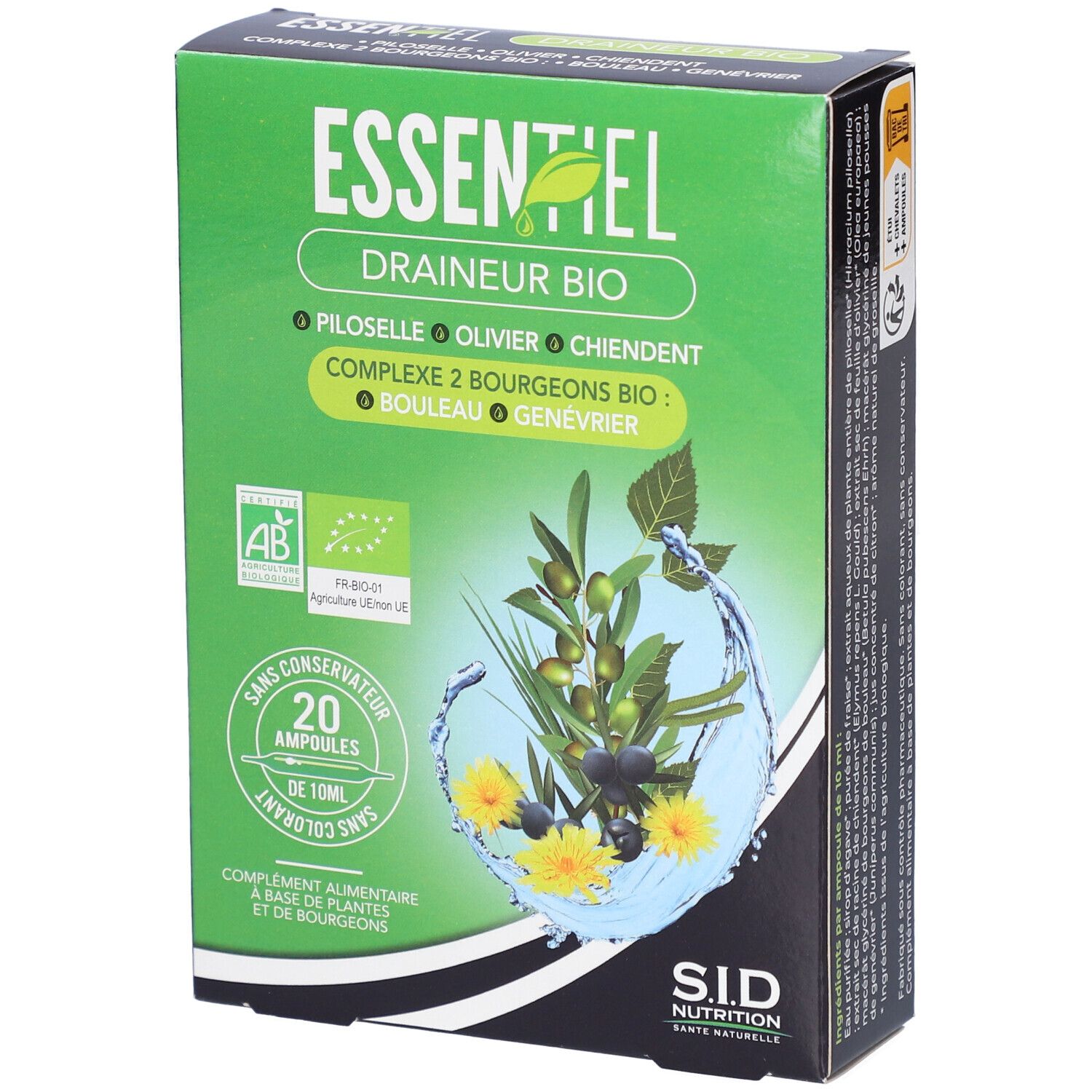 Sidn Essentiel Draineur AMP 20