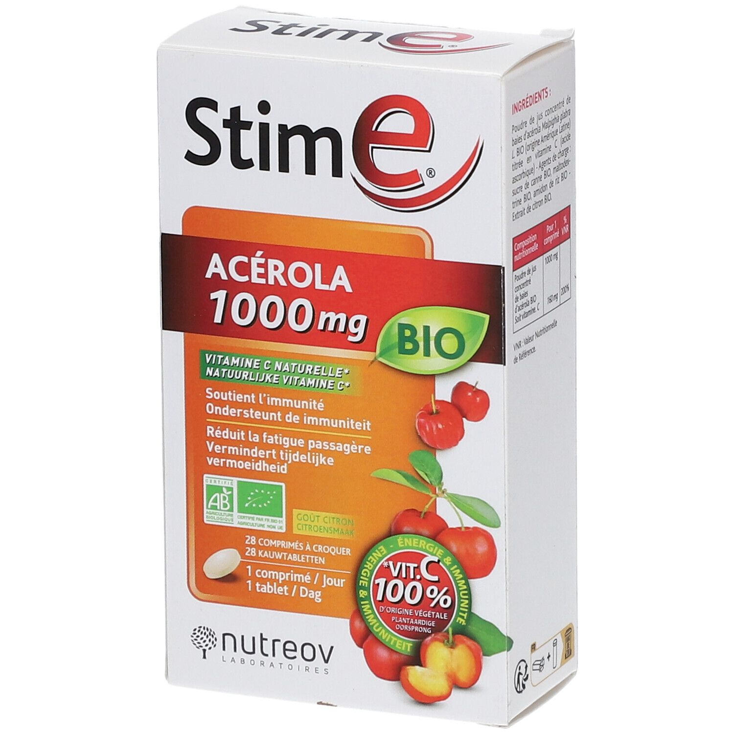 Nutreov Physcience Stim e® Acérola 1000 mg BIO