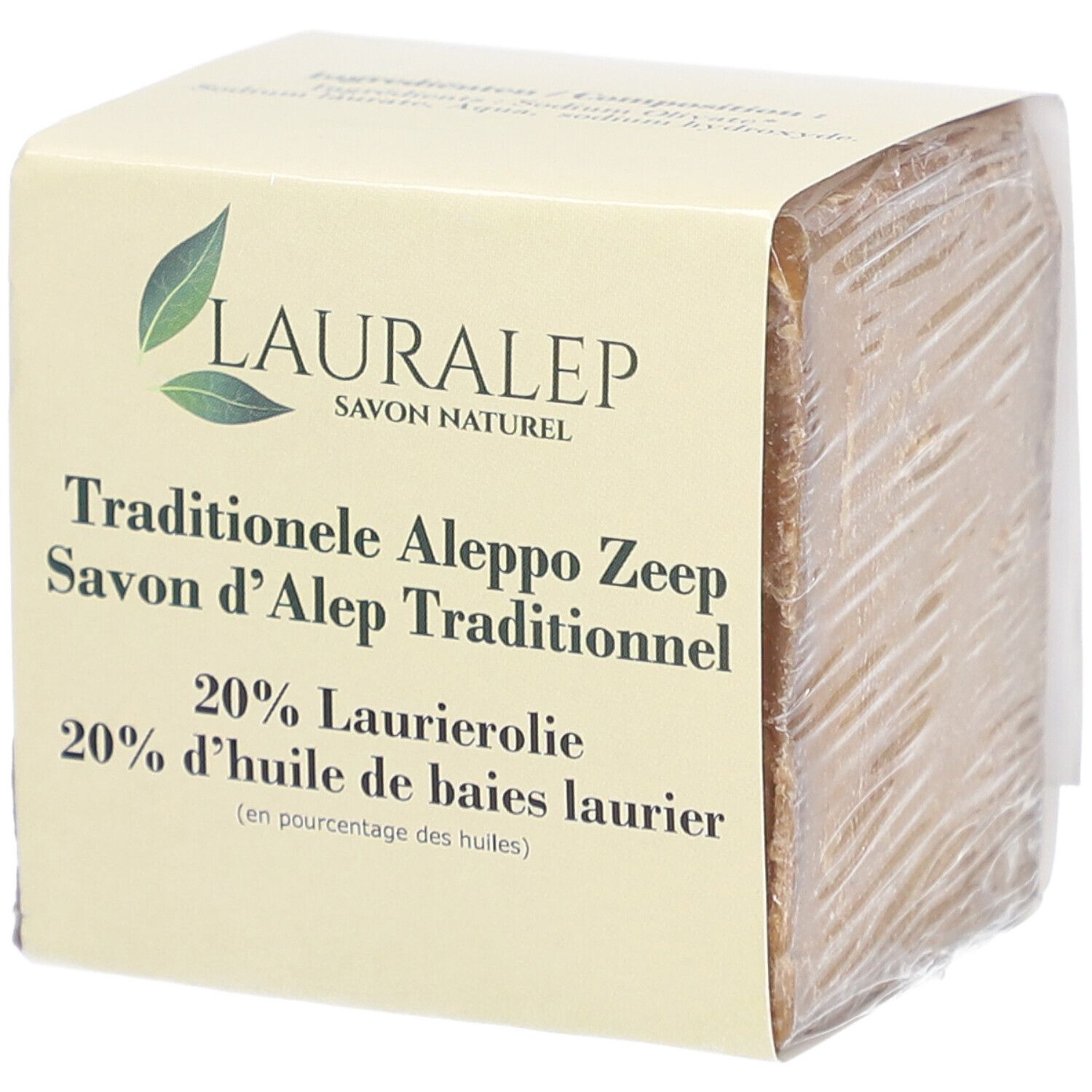 Lauralep Traditionelle Aleppo-Seife 20% Lorbeerblatt