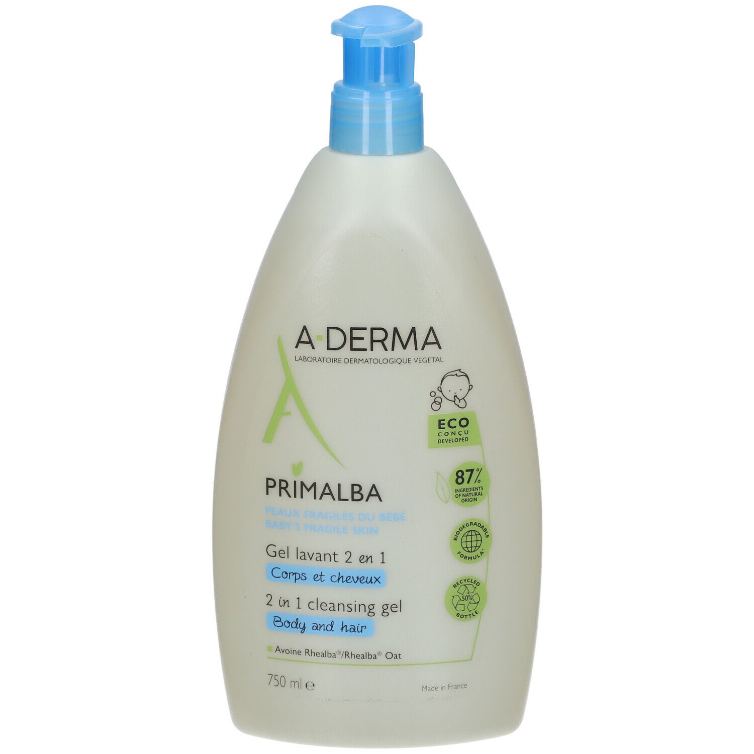 A-Derma Primalba Baby Gel Lavant 2 en 1