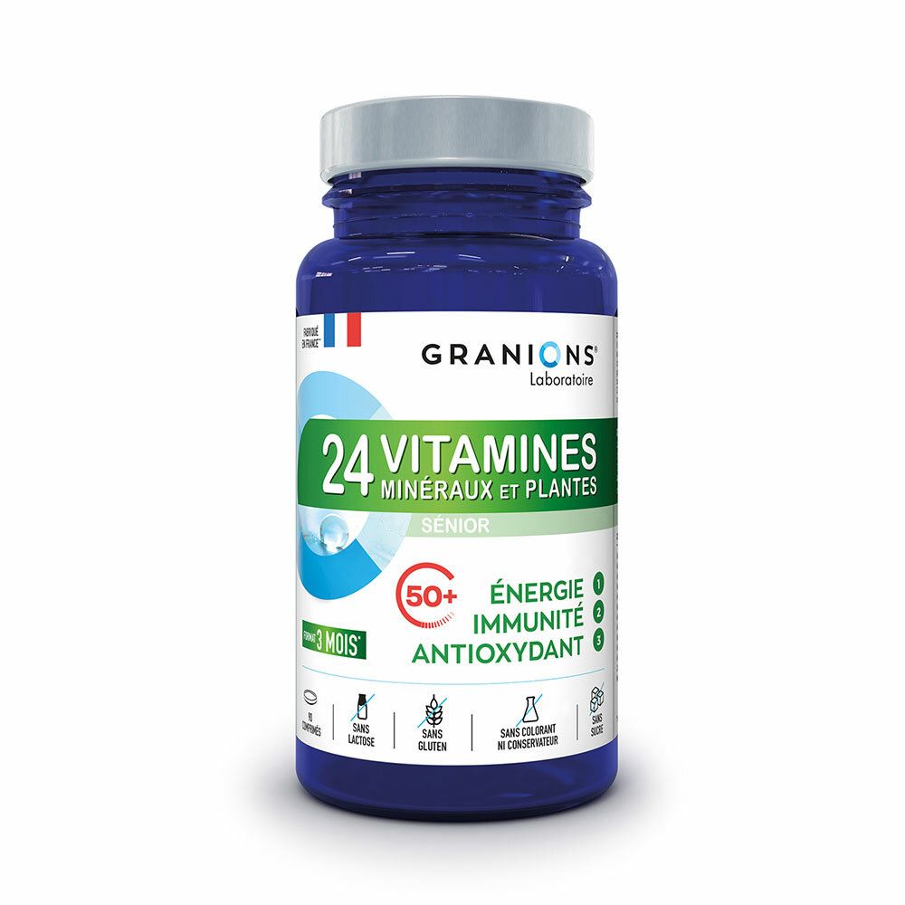 Laboratoire des Granions® 24 Vitamines Minéraux et Plantes - Sénior