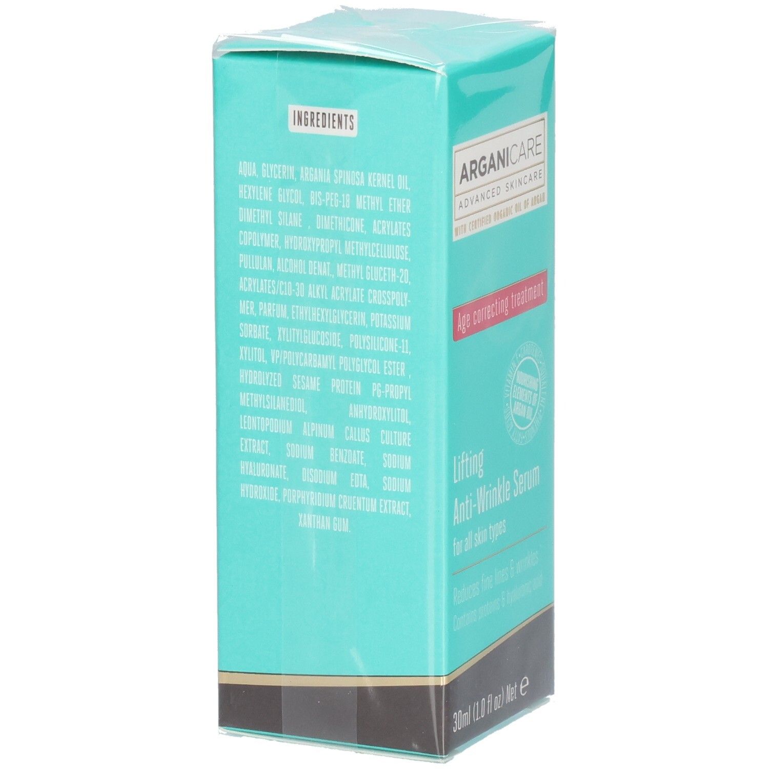 Arganicare Lifting Anti-Wrinkle Serum in 30ml Verpackung.