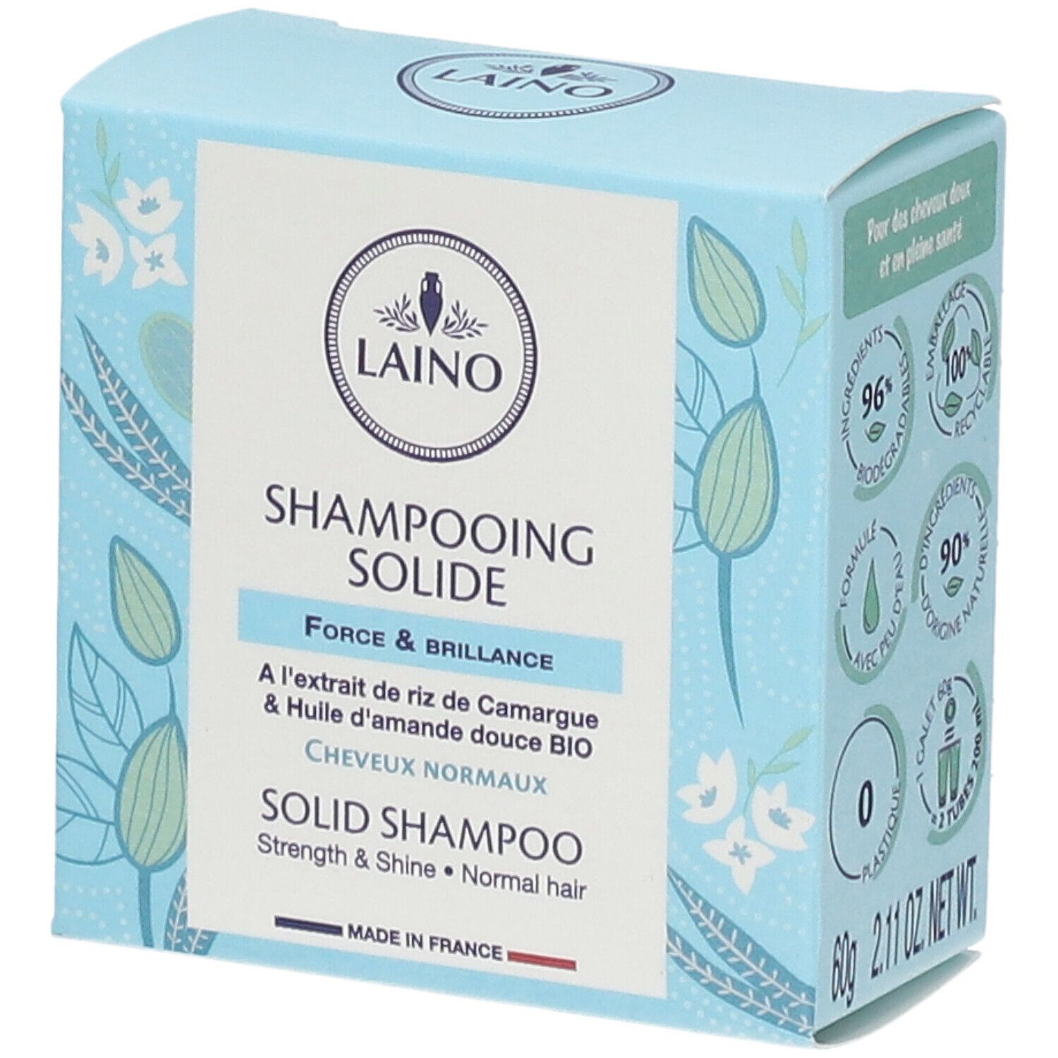 Laino Shampooing solide Force & Brillance