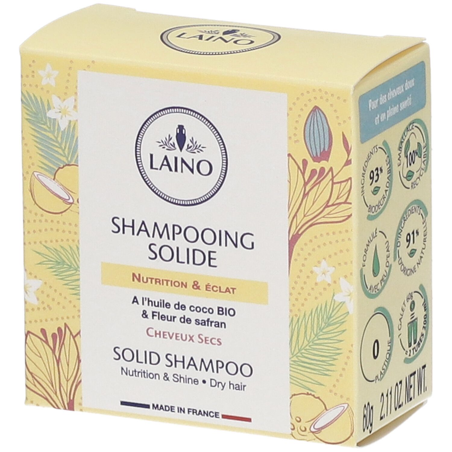 Laino Shampooing solide Nutrition & Éclat