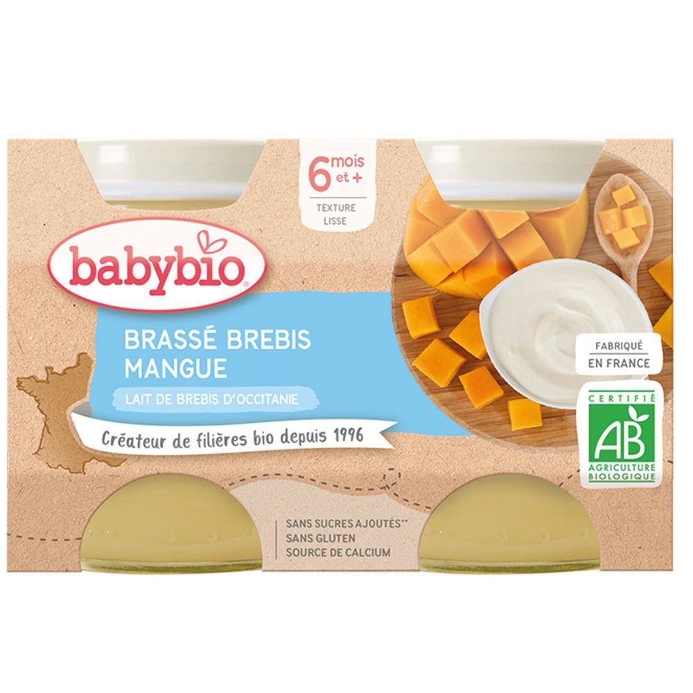 Babybio Brassé Brebis Mangue dès 6 mois