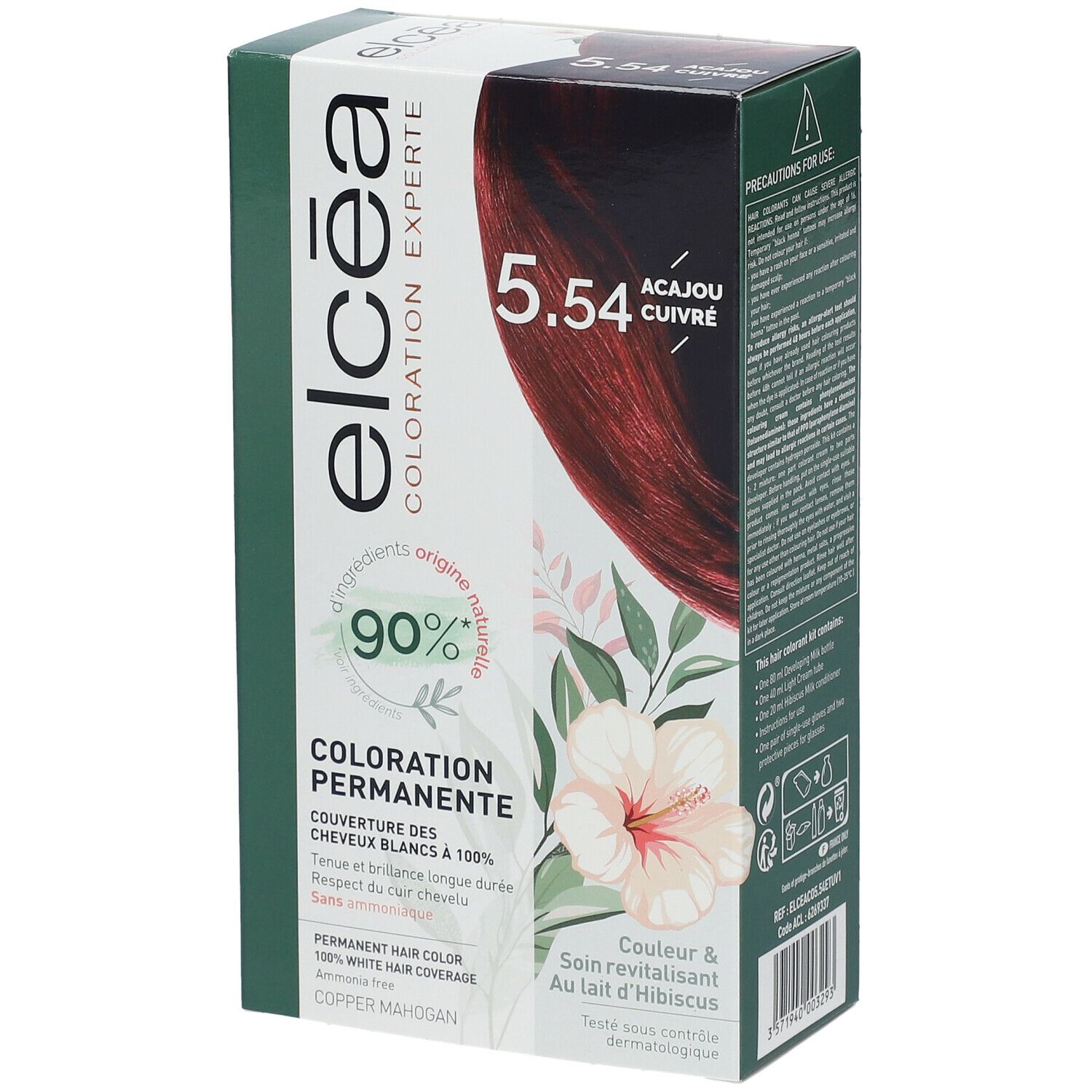 Elcéa Coloration Experte Permanente Acajou Cuivré – 5.54