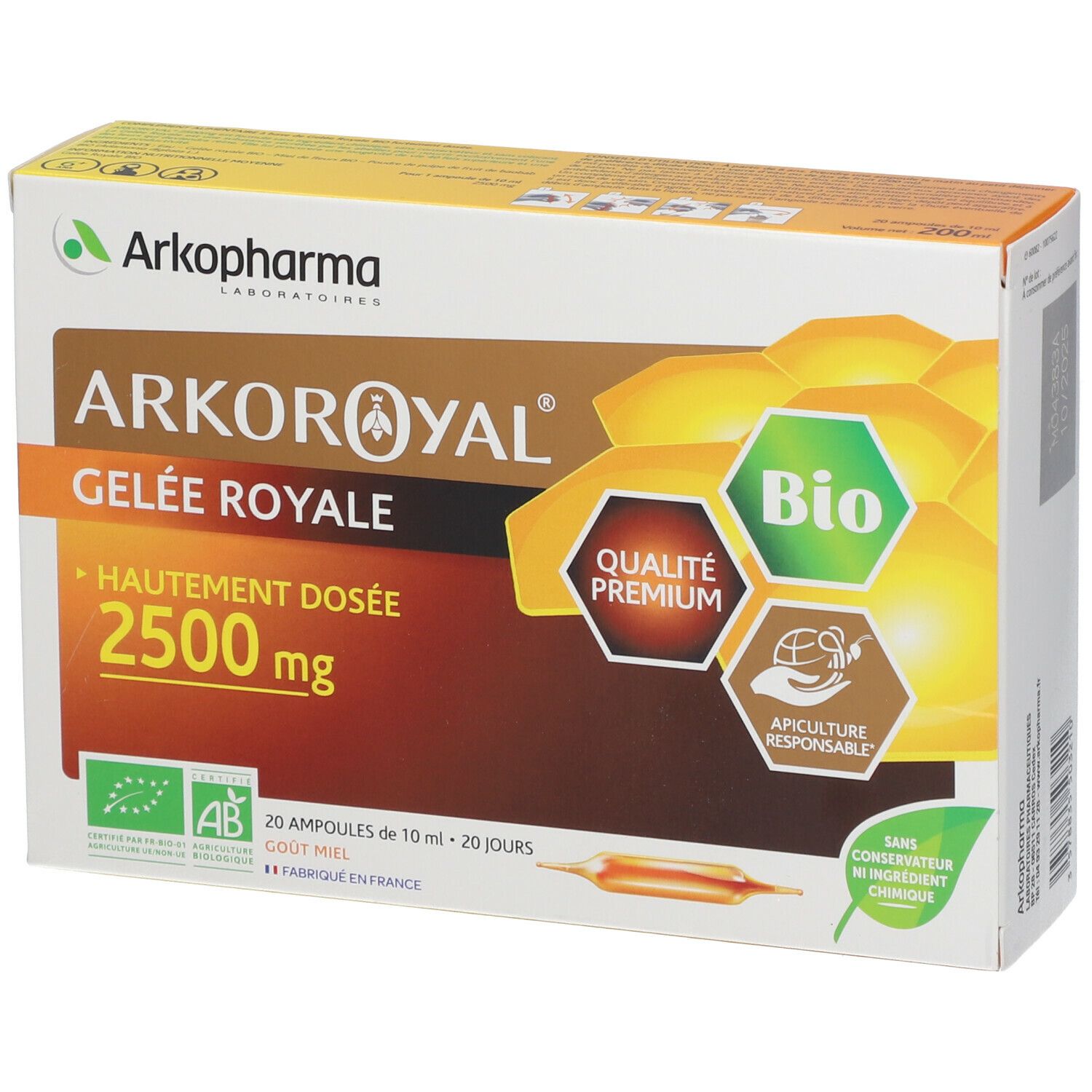 Arkopharma Arkoroyal® Gelée Royale Bio 2500 mg?