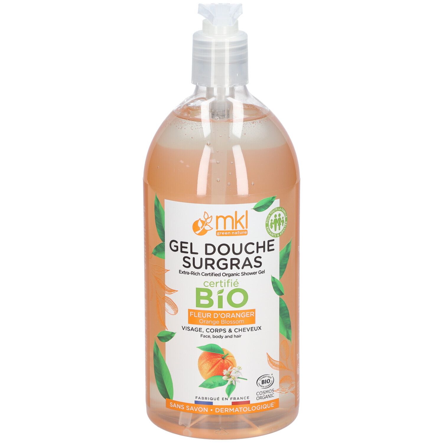 mkl GEL Douche Certifié BIO - Fleurs D'oranger