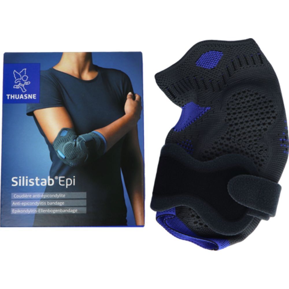 Silistab EPI Nouvelle Version - Coudière antiépicondylite avec sangle additionnelle amovib 1 St Bandage(s)