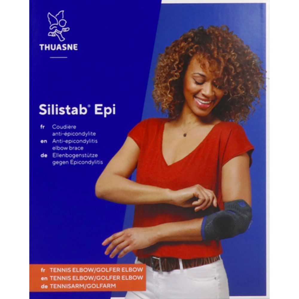 Silistab EPI Nouvelle Version - Coudière antiépicondylite avec sangle additionnelle amovib 1 St Bandage(s)