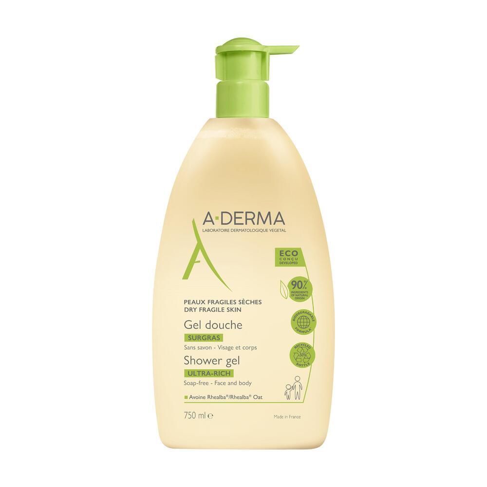 A-Derma LES Indispensables Gel douche surgras