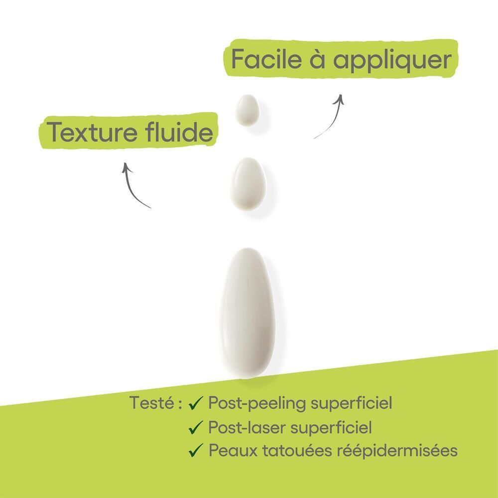 Crème A-DERMA EPITHELIALE A.H. ULTRA SPF 50+. Texture et instructions. Testé pour différents types de peau.