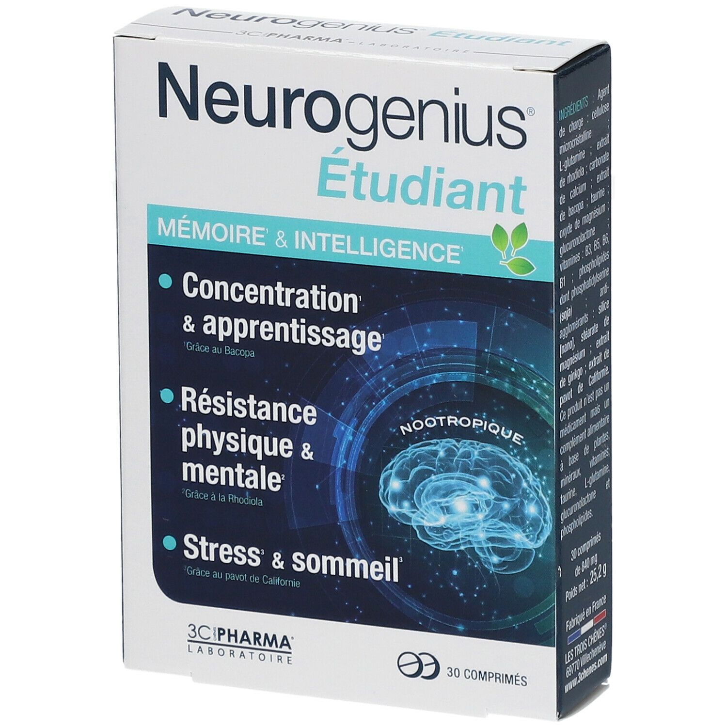 3C Pharma® Neurogenius® Étudiant