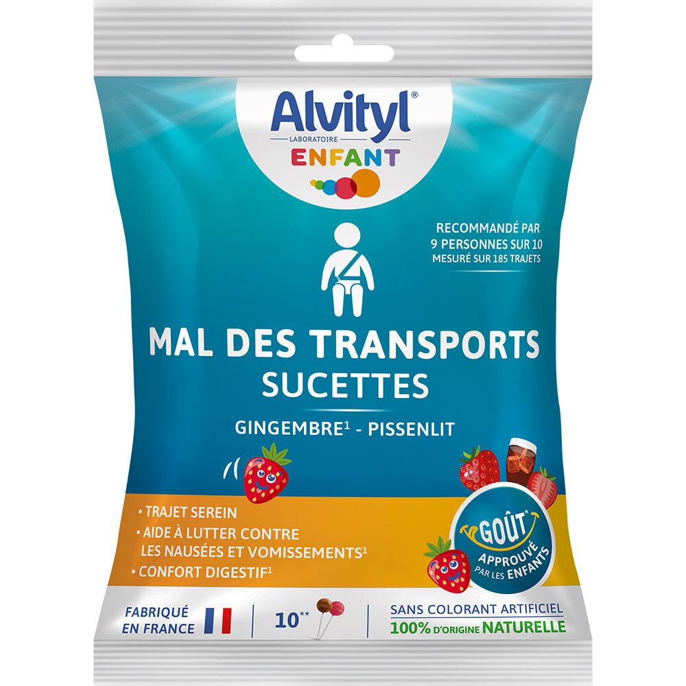 Alvityl® Sucettes pour mal des transports