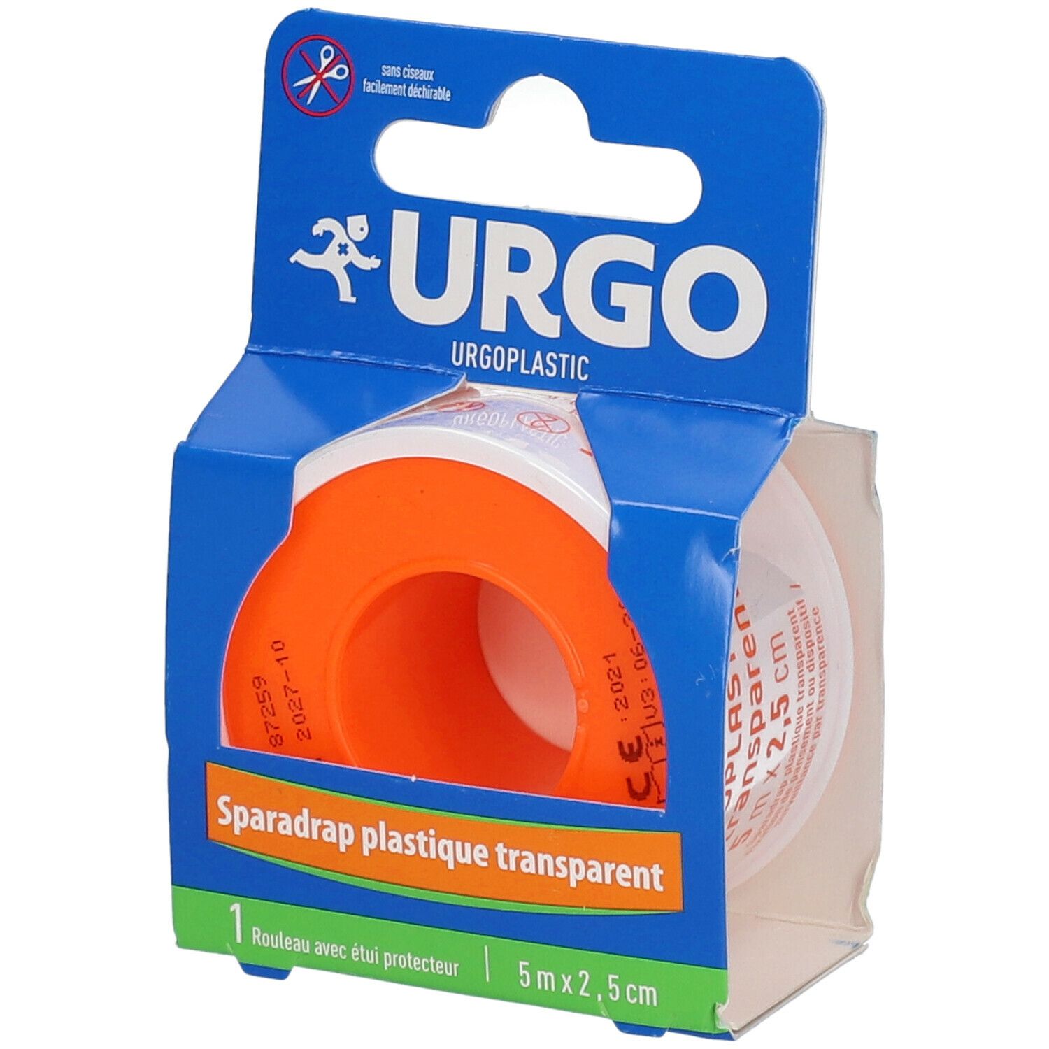 Urgo Urgoplastic Film transparent Sparadrap Discret 5 m x 2,5 cm