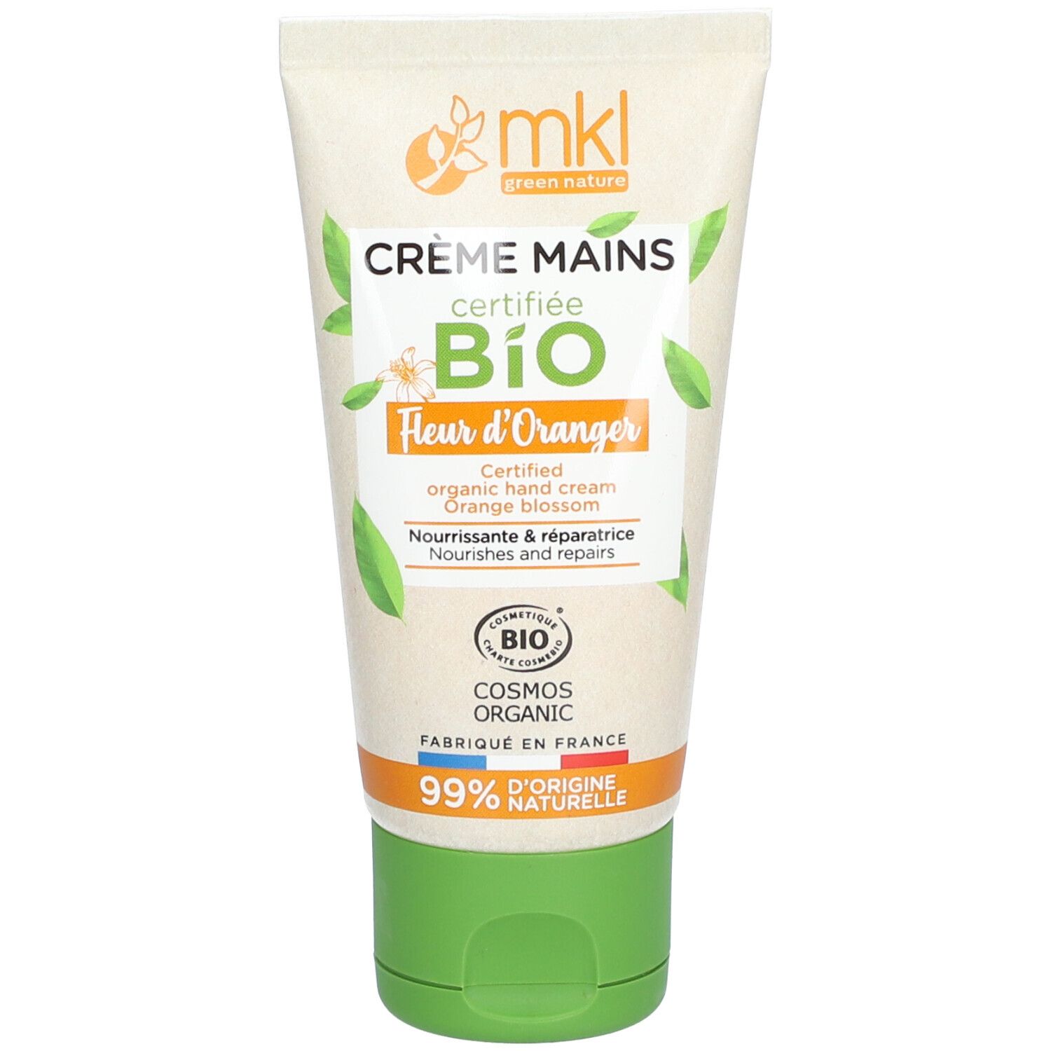 mkl Crème Mains Certifiée BIO - Fleur D'oranger