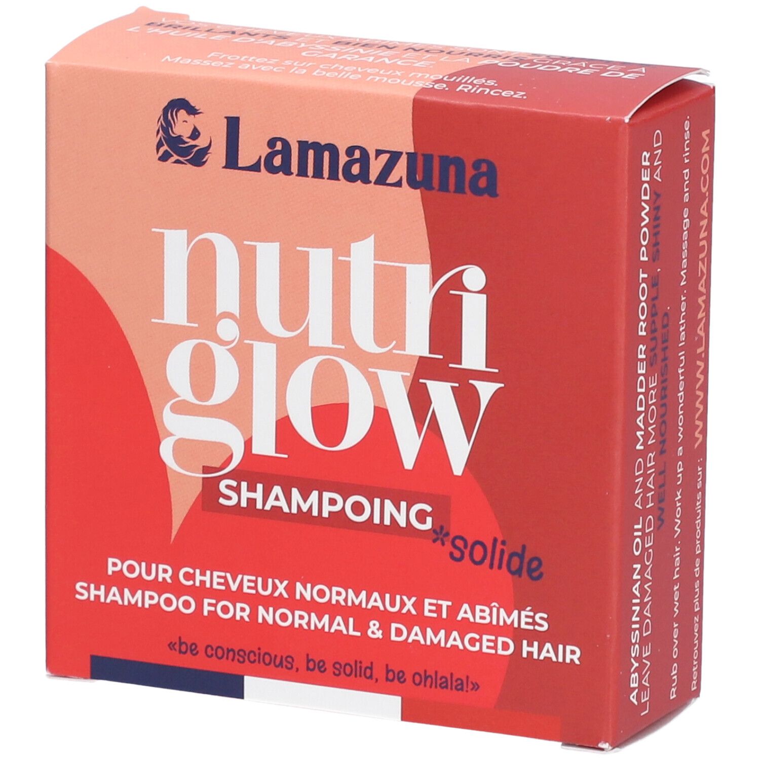 Lamazuna® Nutri Glow Shampooing solide pour cheveux normaux & abîmés