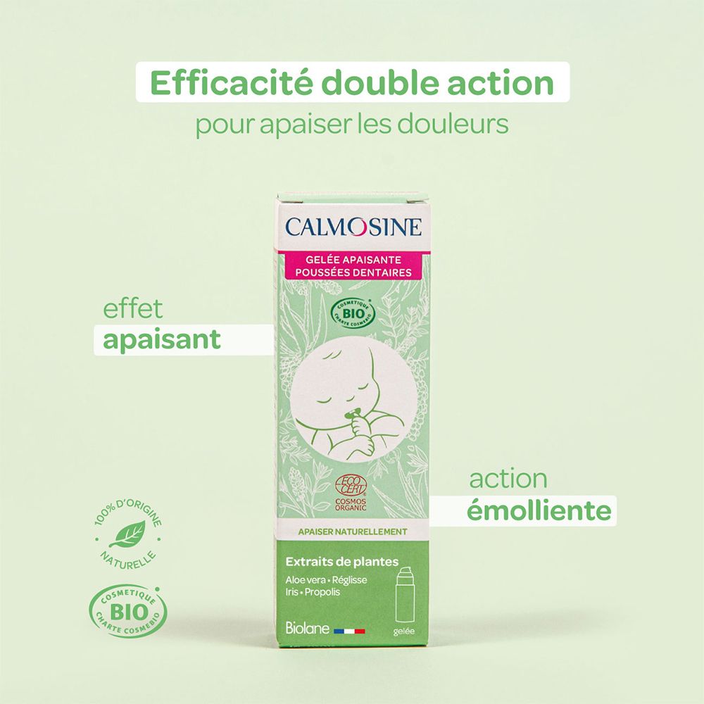 Calmosine - Gelée Apaisante Poussée Dentaire Bio - Premières Dents - 15ml 15 ml Gel(S) view 2