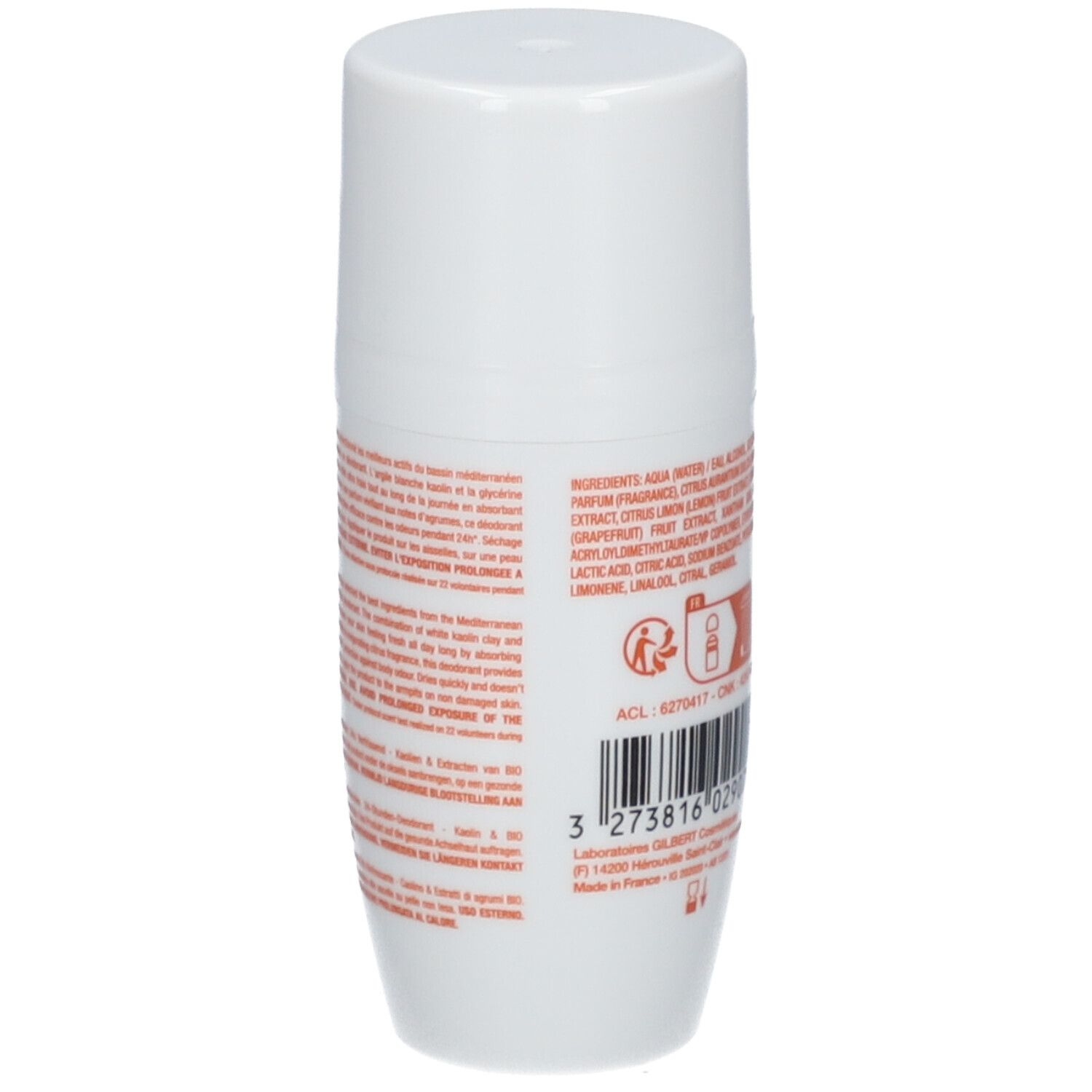 LAINO 24H Deodorant Erfrischend Kaolin Zitrusfrüchte BIO