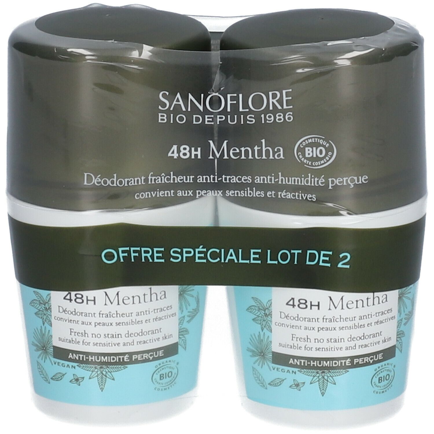 Sanoflore Déodorant Mentha efficacité 48h certifié bio