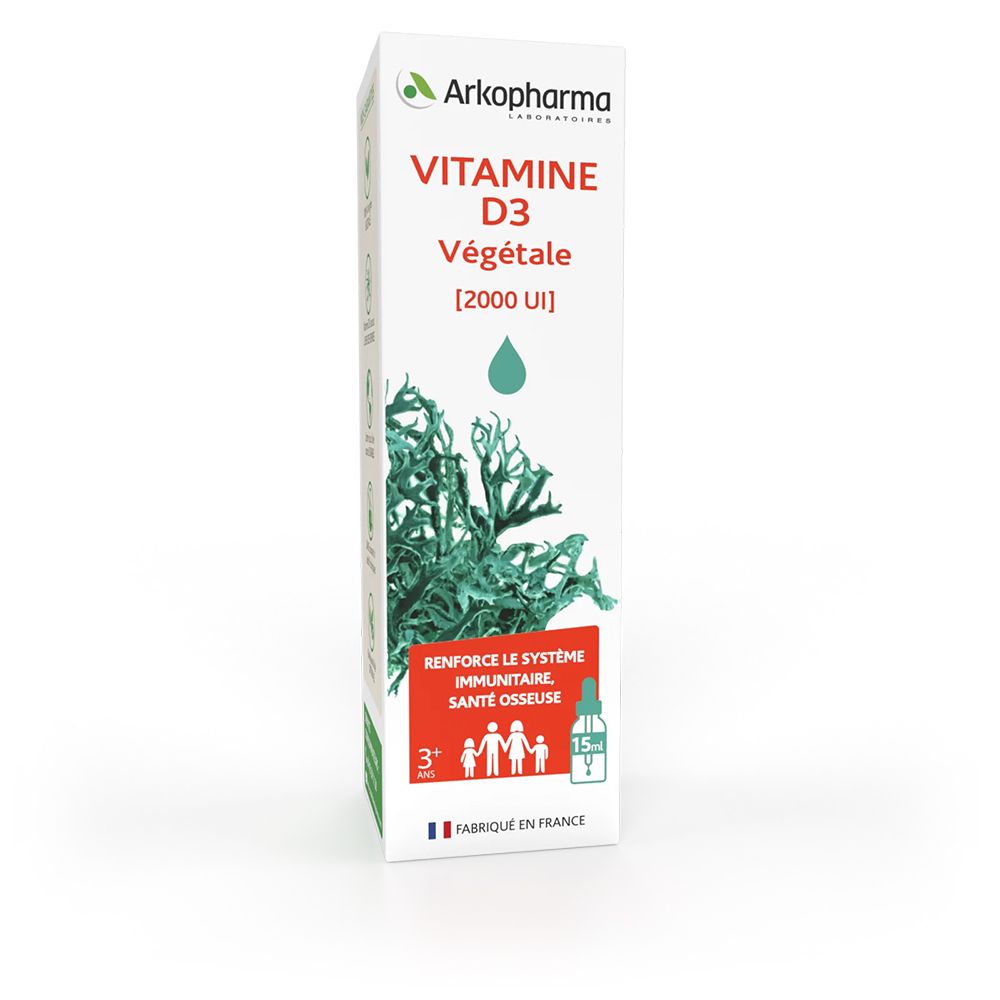 Arkopharma Vitamine D3 végétale liquide