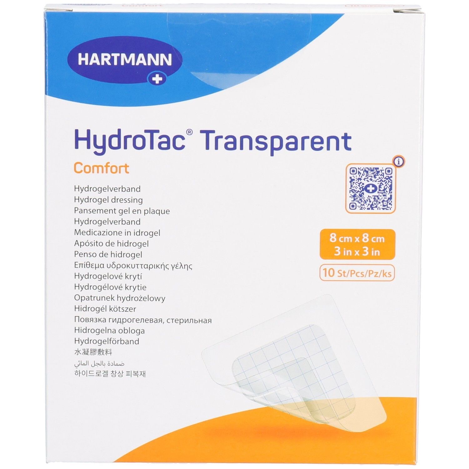 Hartmann HydroTac® transparent comfort Hydrogelverband 8x8 cm