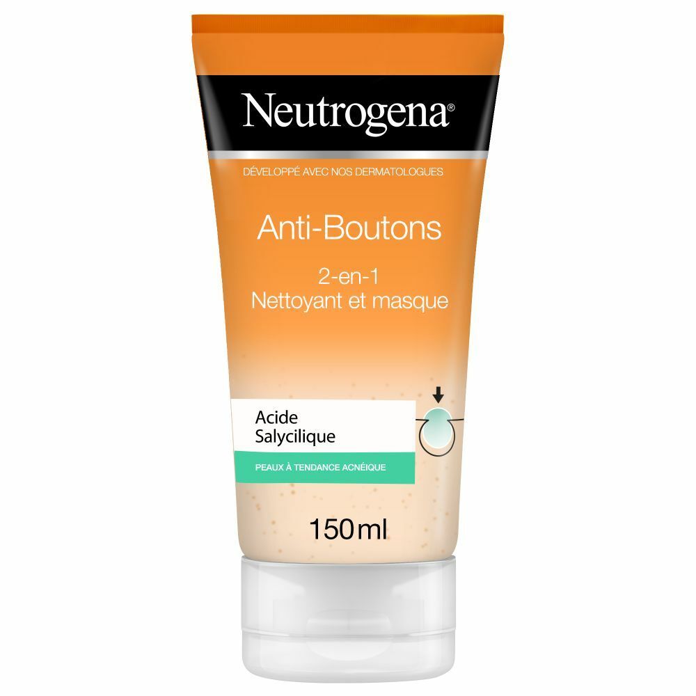Neutrogena® Anti-boutons : 2-en-1 nettoyant et masque