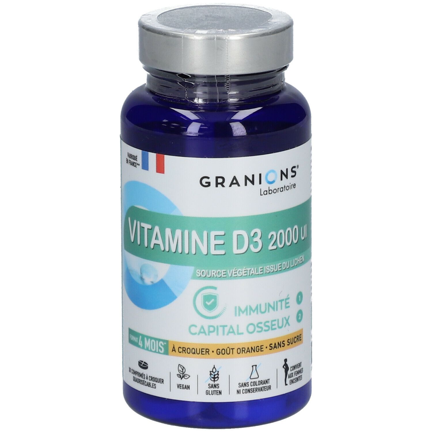 Laboratoire des Granions® Vitamine D3 2000 UI