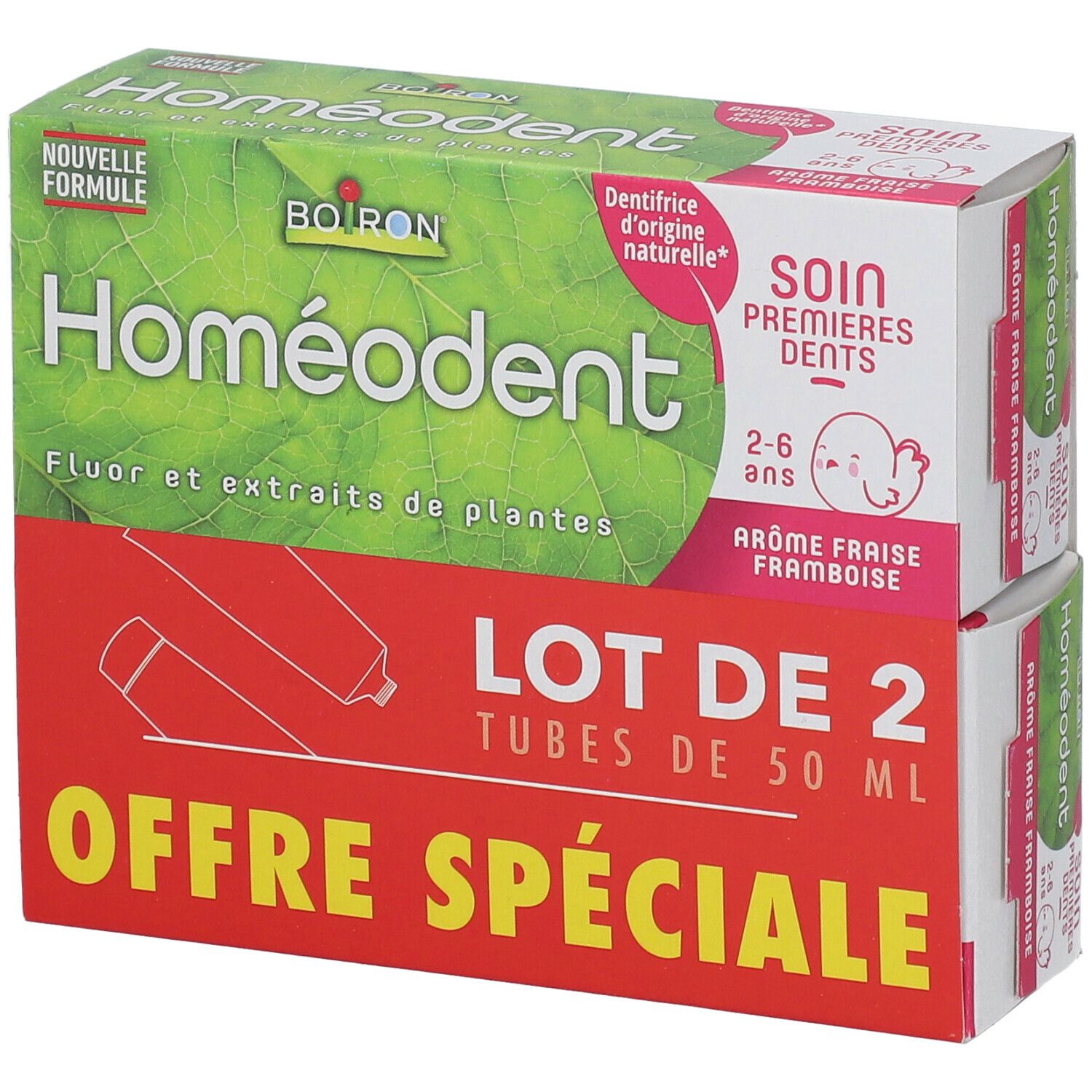 Boiron® Homéodent Soin Premières Dents, Gel dentifrice arôme fraise/framboise