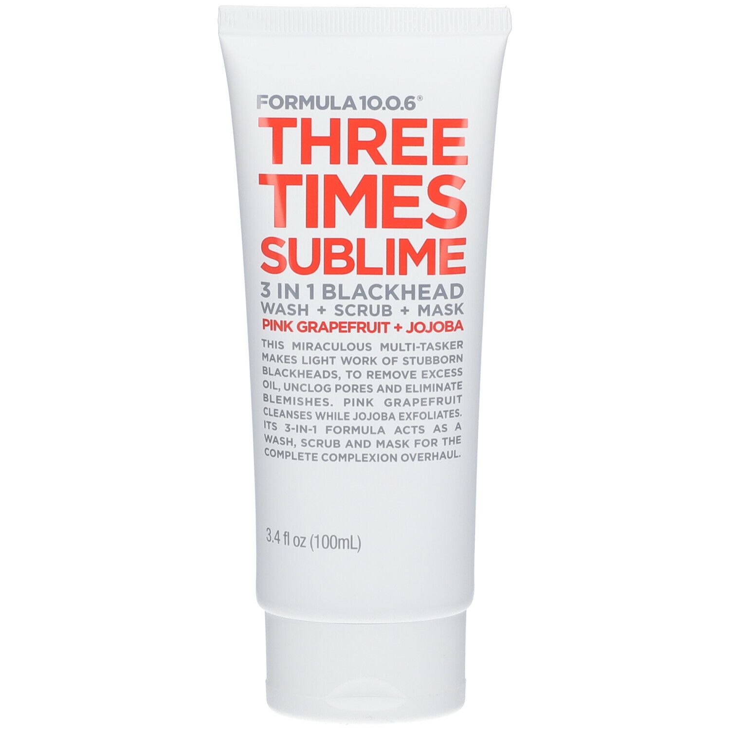 Formel 10.0.6® Three Times Sublime 3 in 1 Reinigung + Peeling + Maske Grapefruit + Jojoba