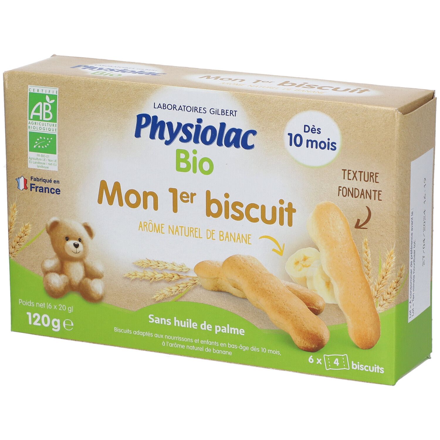 Physiolac Bio Mon 1er Biscuit Banane Dès 10 mois