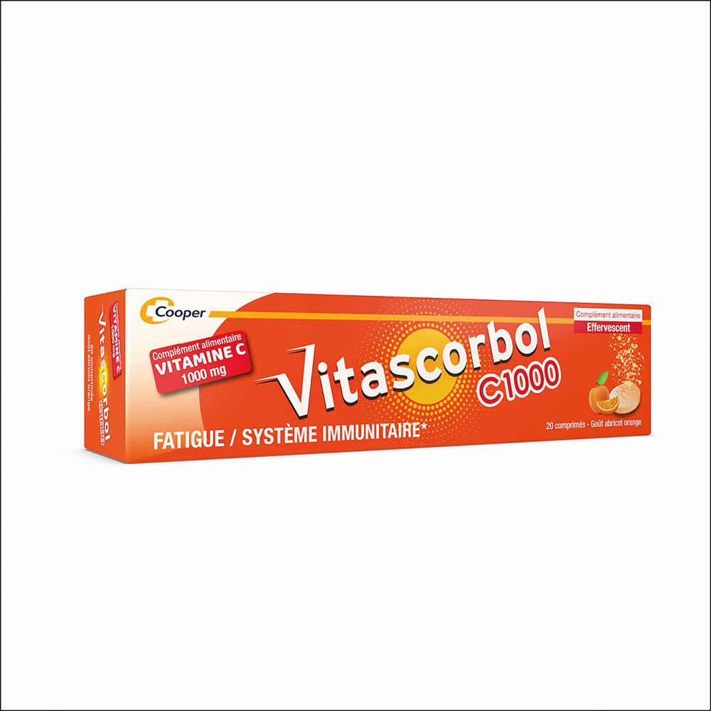 Vitascorbol C 1000 20 comprimés efferverscents