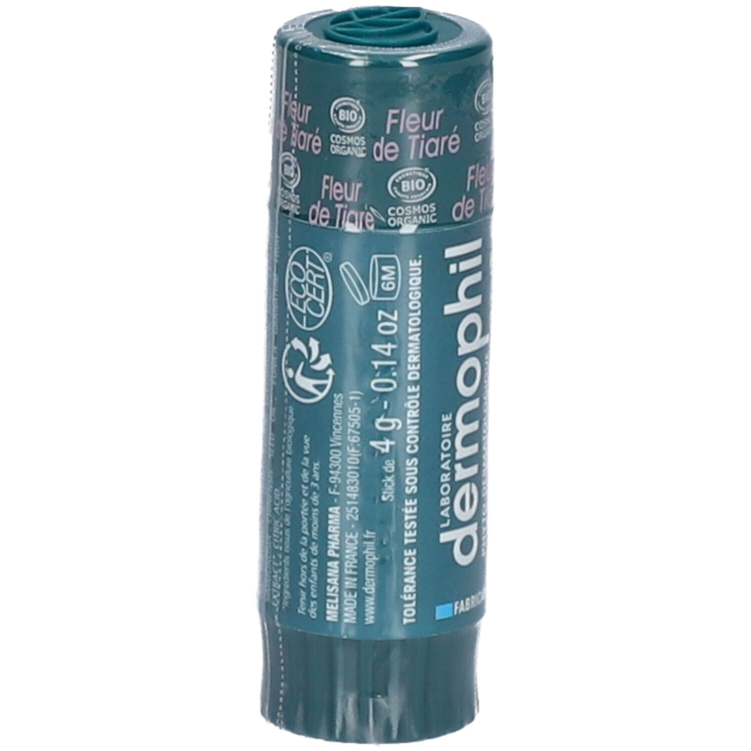 DERMOPHIL Stick Lèvres Bio Protection Goût Fleur de Tiaré 4 g Stick(S) view 2