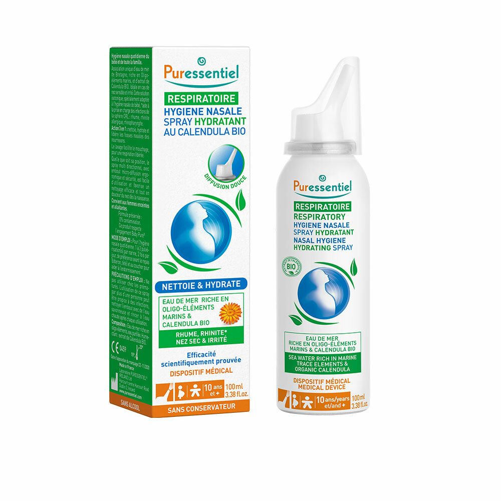Puressentiel Respiratoire Spray Hygiène Nasale Hydratant Respiratoire - 100 ml