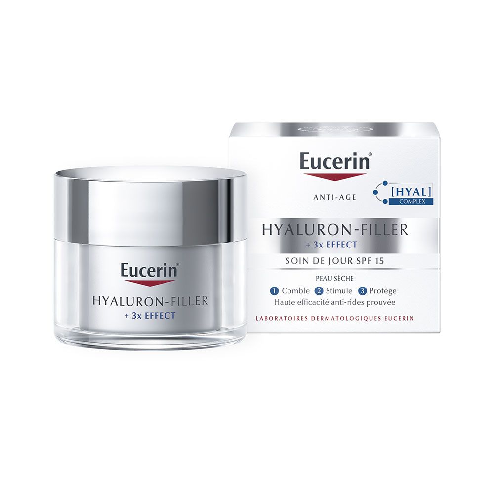 Eucerin® Hyaluron-Filler + 3x Effect Soin de Jour SPF 15 Anti-Âge