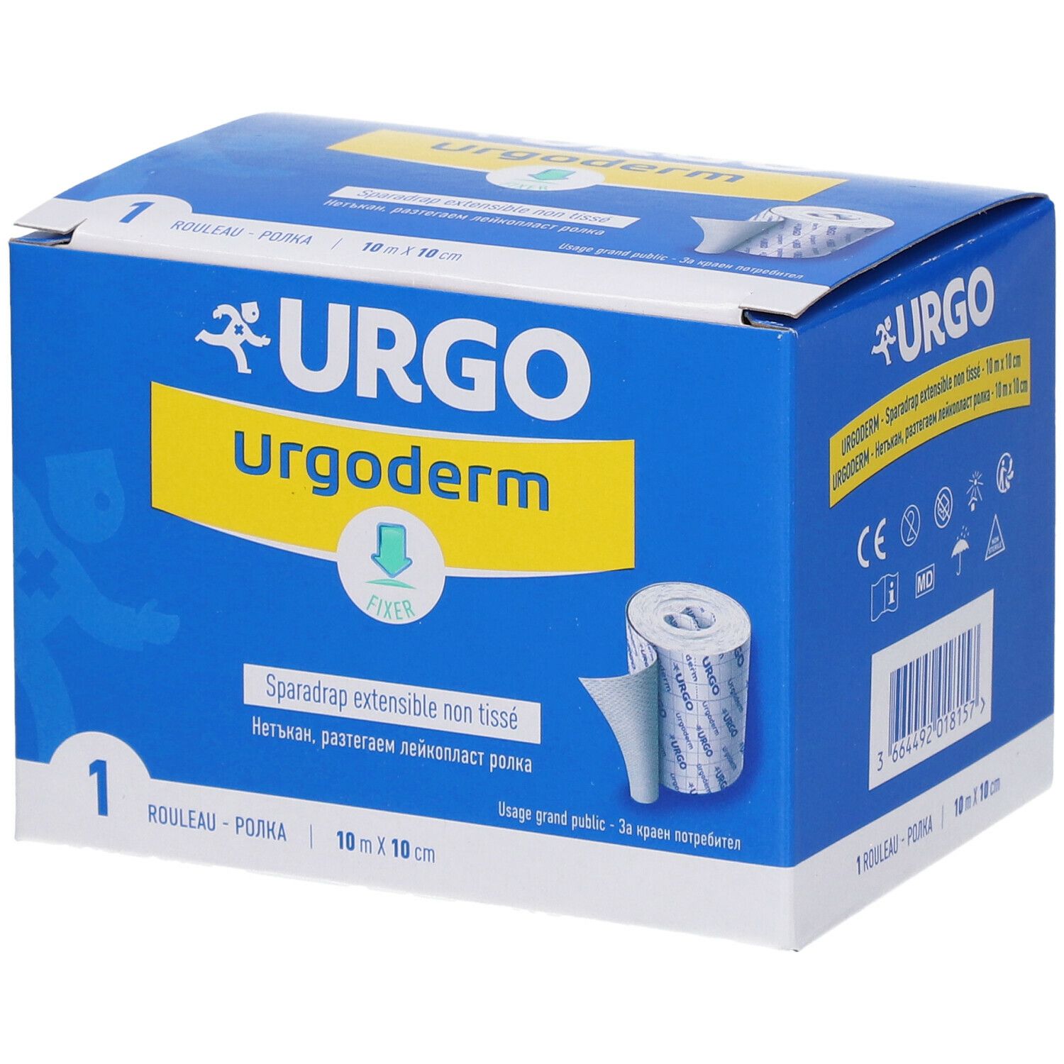 Urgo Urgoderm Sparadrap non tissé extensible 10 m x 10 cm