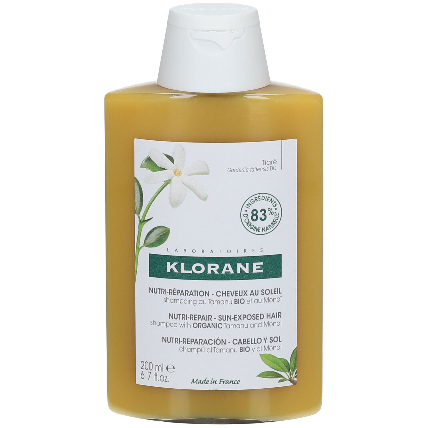 Klorane Shampoing nutritif après-soleil au Tamanu BIO et au Monoï