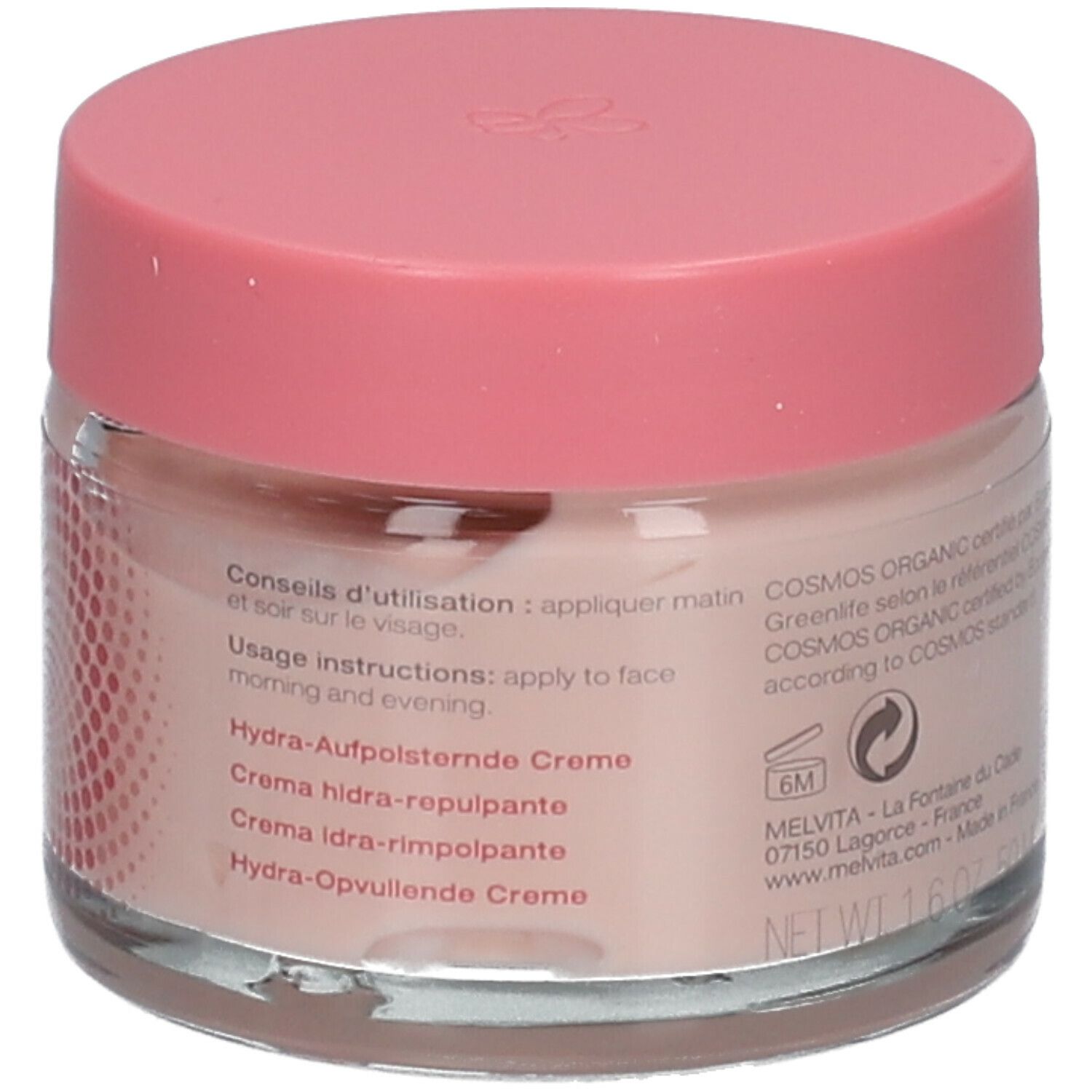 Melvita Aufpolsternde Feuchtigkeitscreme Source de Roses
