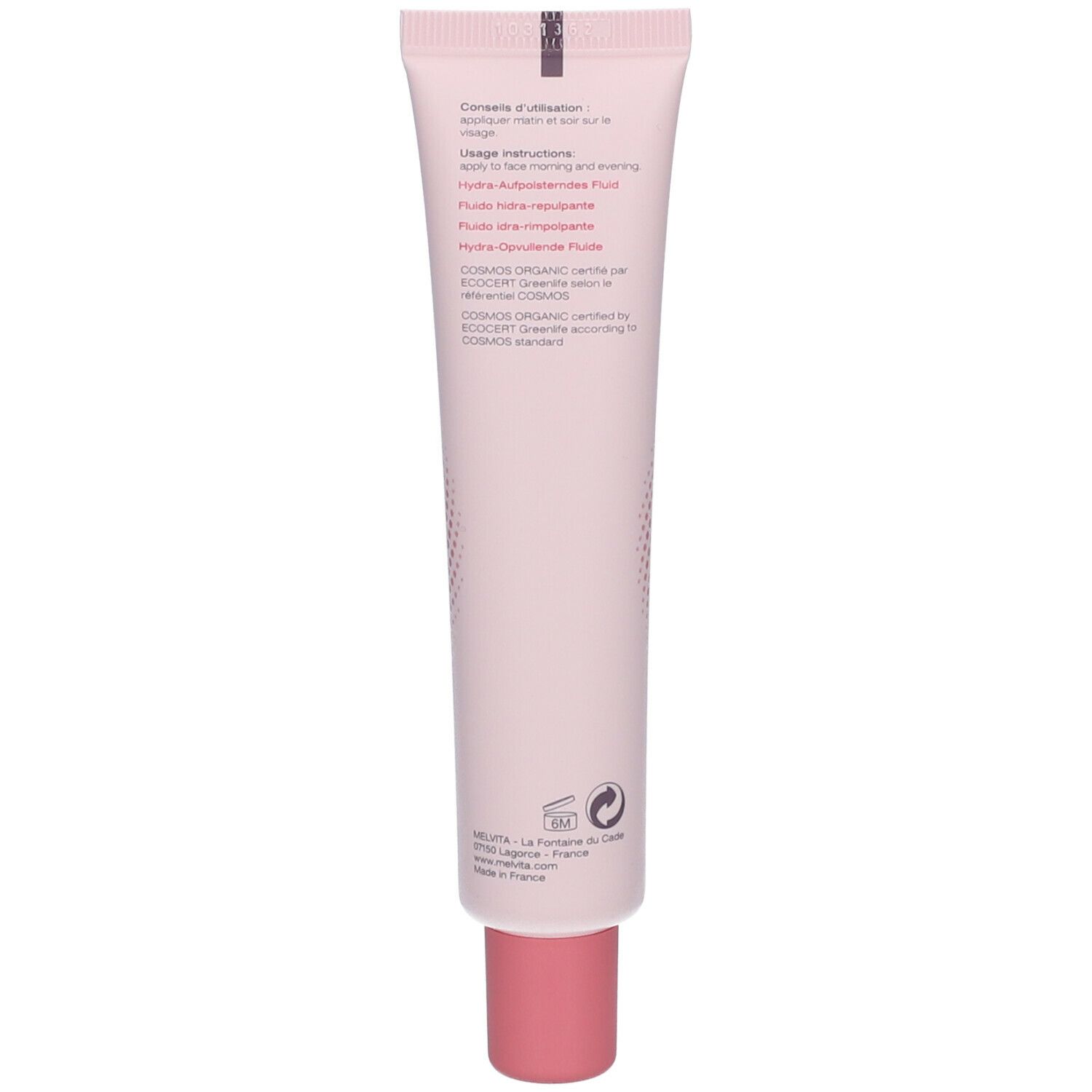 Melvita Source de Roses Aufpolsterndes Feuchtigkeitsfluid