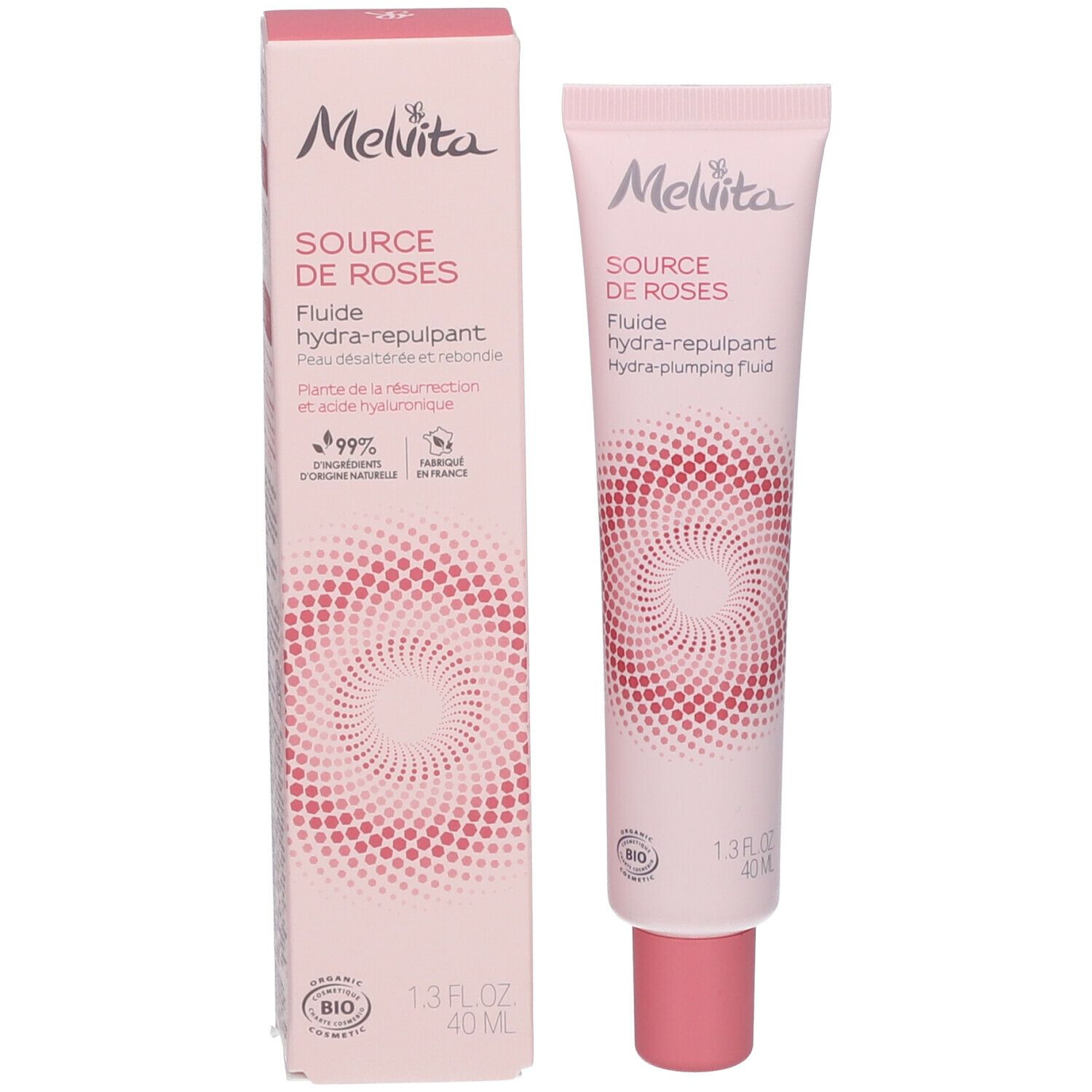 Melvita Source de Roses Aufpolsterndes Feuchtigkeitsfluid