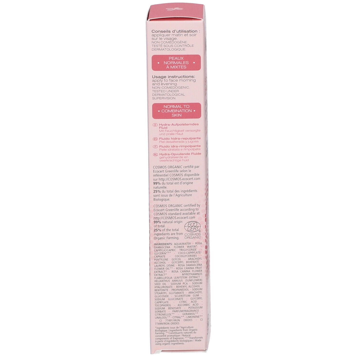 Melvita Source de Roses Aufpolsterndes Feuchtigkeitsfluid