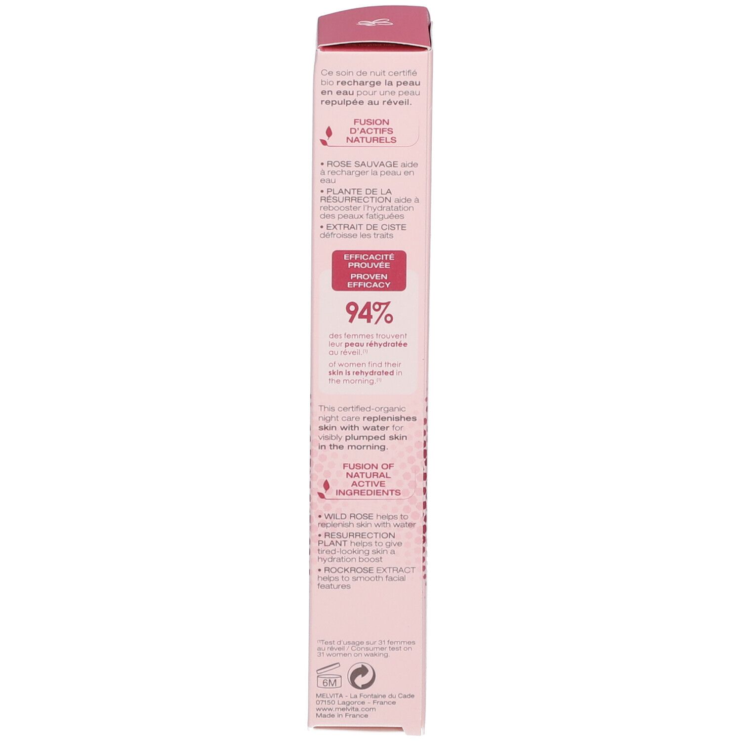 Melvita Bio-zertifizierte BB Creme Source de Roses heller Farbton
