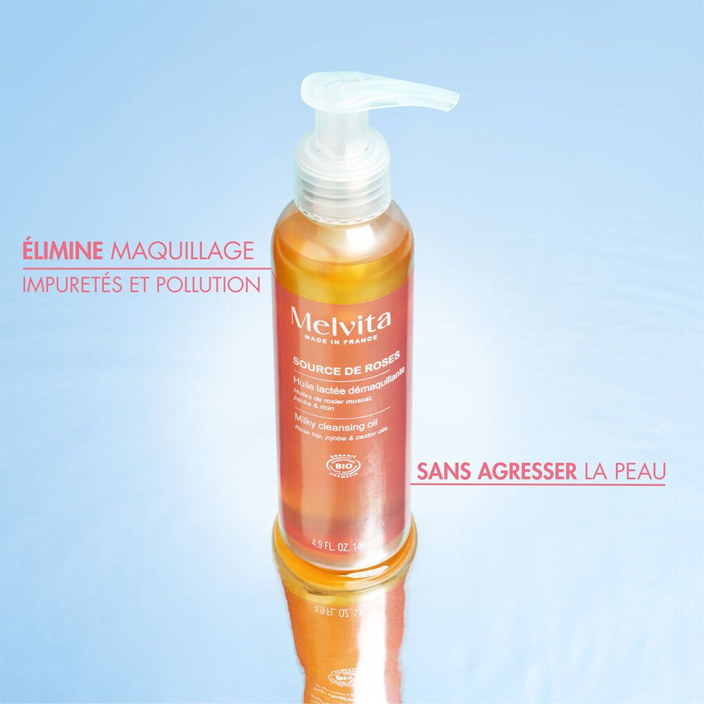 Melvita Source de Roses Milky Cleansing Oil