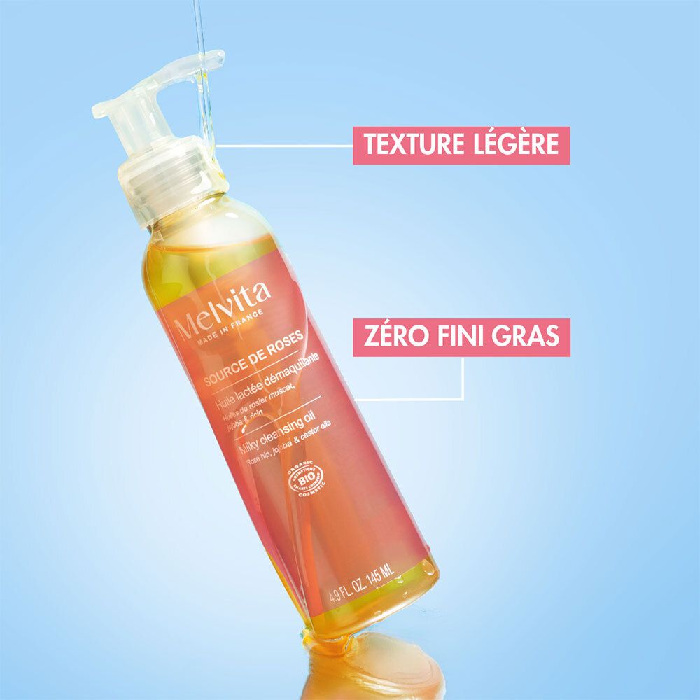 Melvita Source de Roses Milky Cleansing Oil