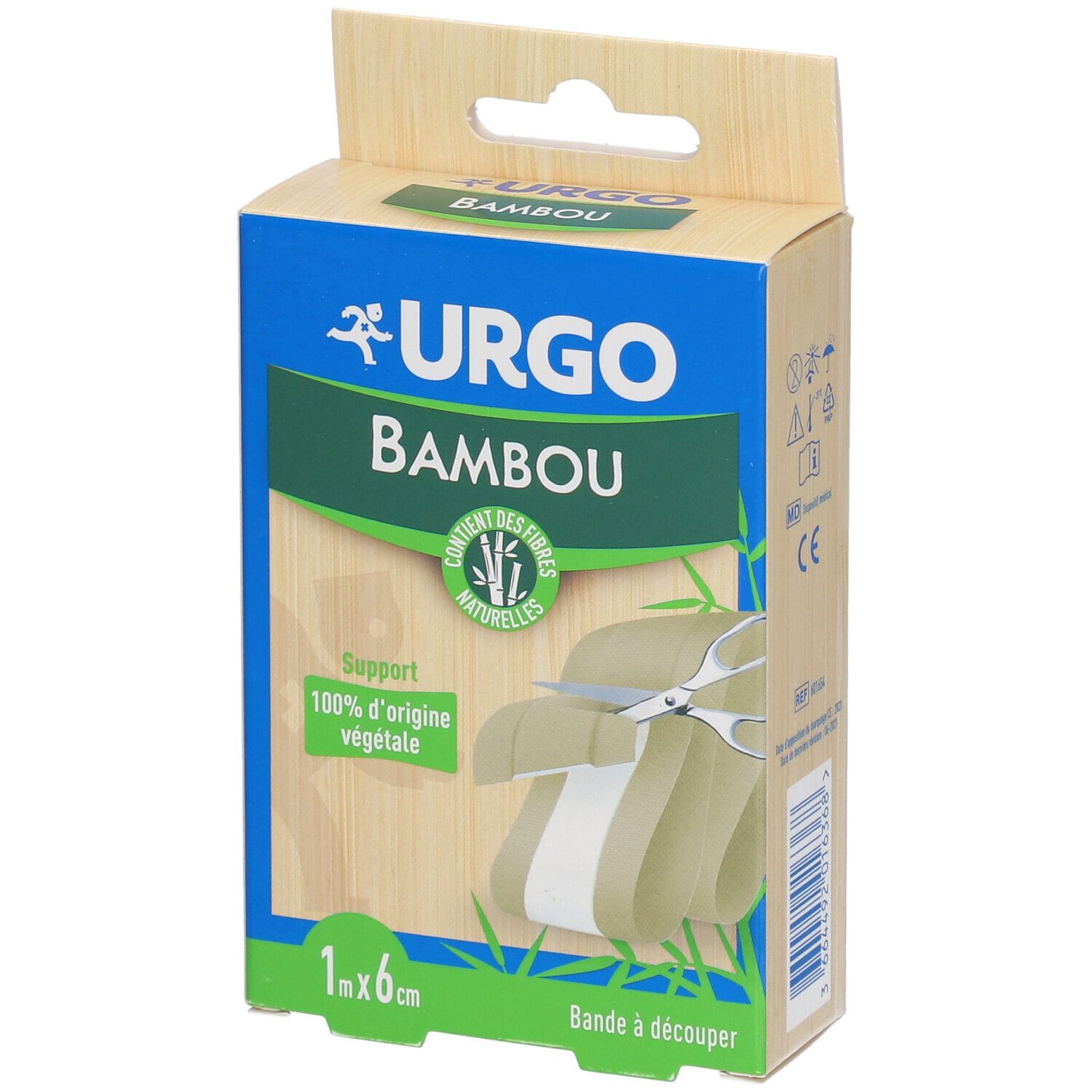 Urgo Bambou Pansement bande 1 m x 6 cm