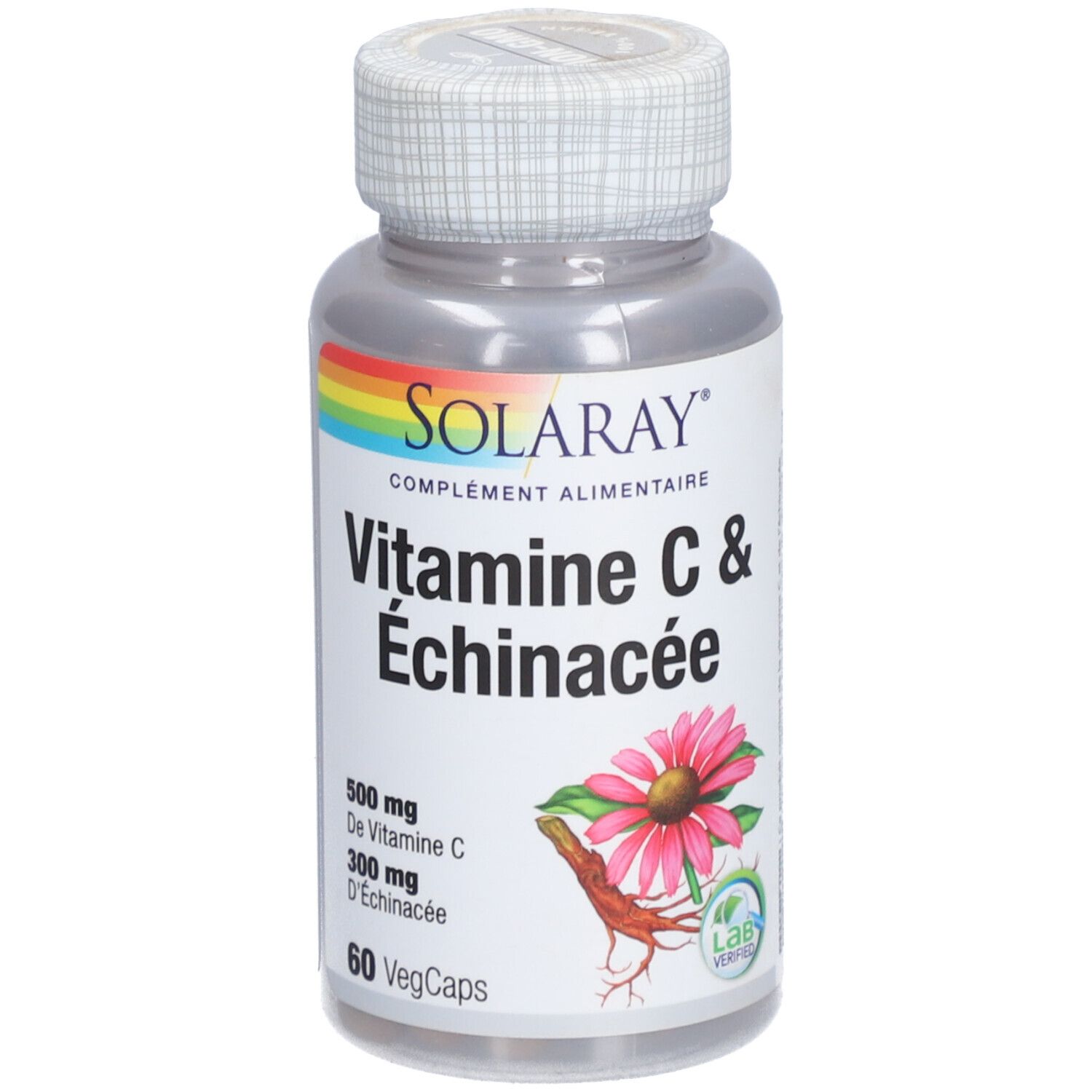 Solaray VIT C & Echinacee Caps de 60