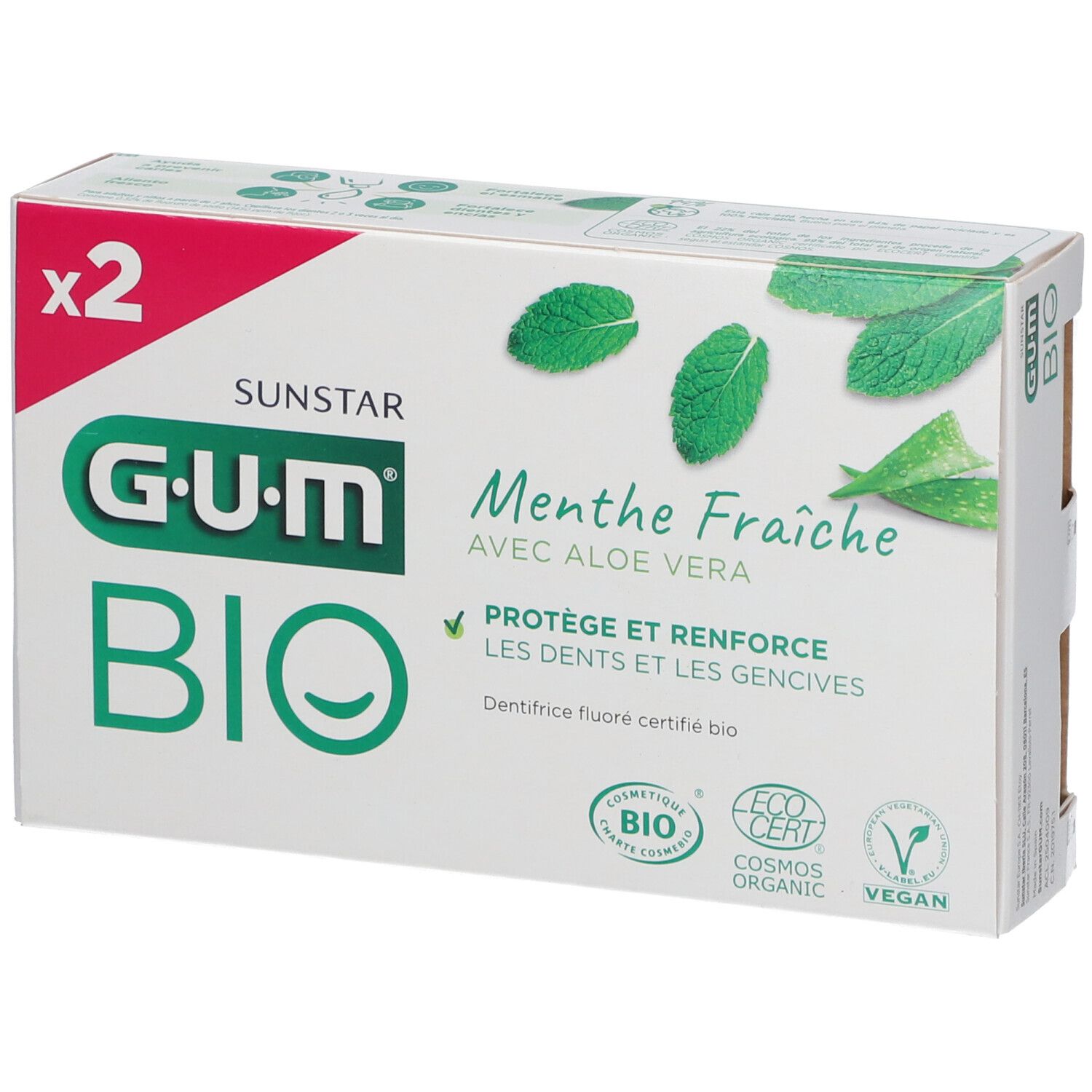 Gum® BIO Gel Dentifrice Menthe fraîche