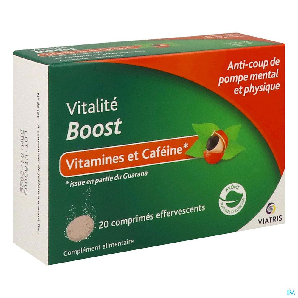 Vitalité Boost Vitamines et Caféines