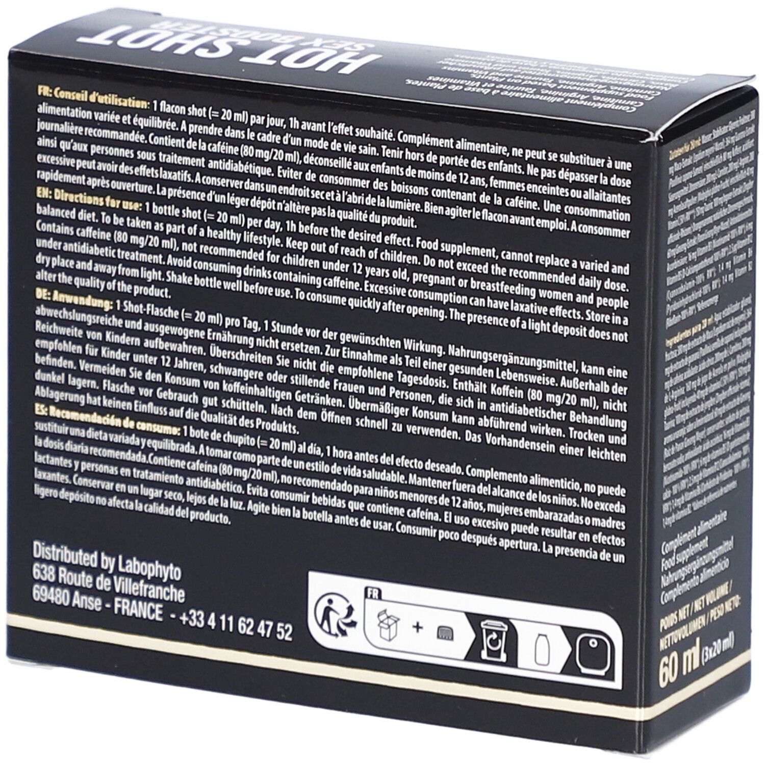 Aphrodisiakum "Hot Shot Sex Booster" | Geeignet für Männer und Frauen | XPOWER